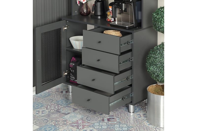 Flerbruks Kapasitetskap Periorport Antrasitt - Antrasitt - Oppbevaring - Skap - Oppbevaringsskap