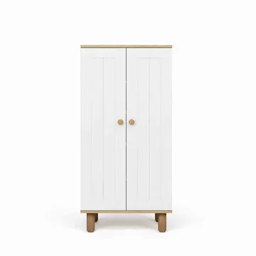 Flerbruks skap Hanah Home Ayka (60 x 129 x 37 cm) Hvit valnøtt - Hvit og valnøtt - Oppbevaring - Skap - Oppbevaringsskap
