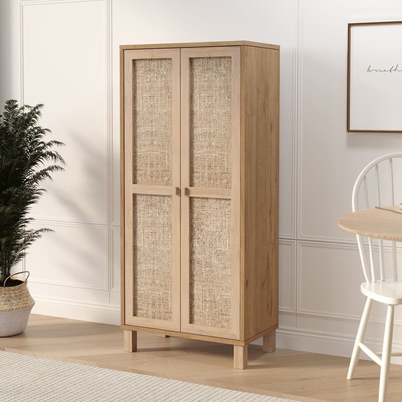 Flerbruks skap Hanah Home Dune (60 x 133,6 x 35 cm) Eik - Eik - Oppbevaring - Skap - Oppbevaringsskap