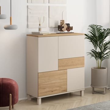 Flerbruks skap Hanah Home Mood (87,2 x 101,1 x 35 cm) Sand Oak - Sand og eik - Oppbevaring - Skap - Oppbevaringsskap