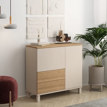 Flerbruks skap Hanah Home Mood (87,2 x 82,4 x 35 cm) Sand Oak - Sand og eik - Oppbevaring - Skap - Oppbevaringsskap