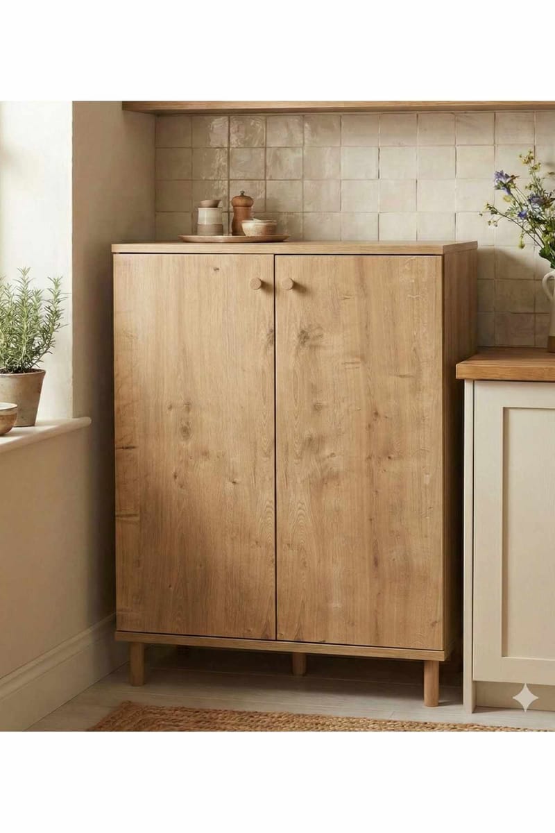 Flerbruks skap Hanah Home Peka Cabinet (60 x 85 x 30 cm) Sapphire Oak - Sapphire Oak - Oppbevaring - Skap - Oppbevaringsskap