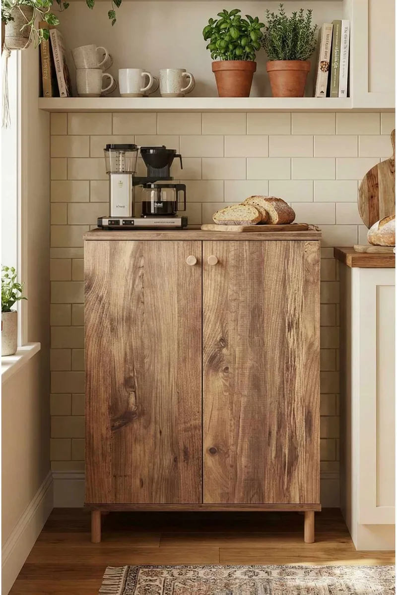 Flerbruks skap Hanah Home Peka Cabinet (60 x 85 x 30 cm) Furu, Furu