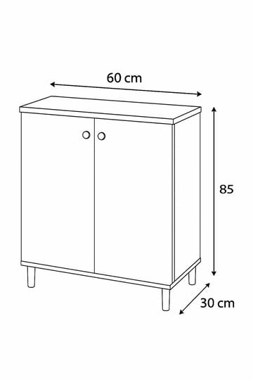 Flerbruks skap Hanah Home Peka Cabinet (60 x 85 x 30 cm) Sapphire Oak - Sapphire Oak - Oppbevaring - Skap - Oppbevaringsskap
