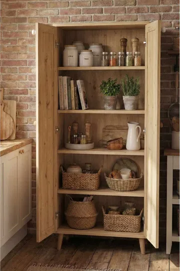 Flerbruks skap Hanah Home Pika Multi (60 x 130 x 30 cm) Sapphire Oak - Sapphire Oak - Oppbevaring - Skap - Oppbevaringsskap