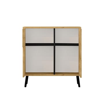 Flerbruks skap Homitis Darien (76,5 x 79,5 x 35 cm) Safir-eik svart tre - Oppbevaring - Skap - Oppbevaringsskap