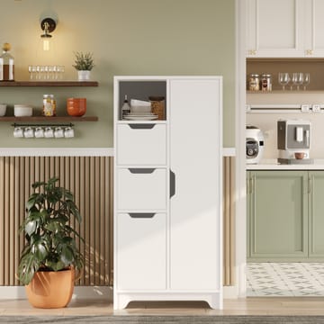 Flerbruks skap Homitis Libero (71 x 140 x 34 cm) Hvit - Oppbevaring - Skap - Oppbevaringsskap