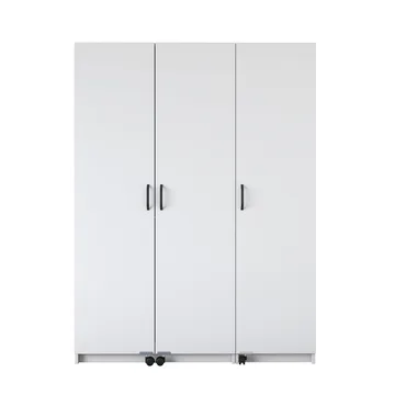 Flerbruks skap Wallxpert Nyra (135 x 180 x 42 cm) hvit - Hvit - Oppbevaring - Skap - Oppbevaringsskap