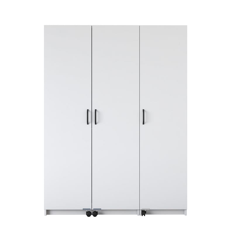 Flerbruks skap Wallxpert Nyra (135 x 180 x 42 cm) hvit - Hvit - Oppbevaring - Skap - Oppbevaringsskap