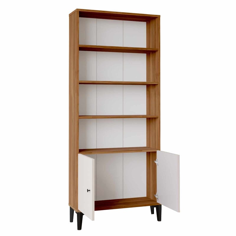 Flerbruksskap Skye Decor Cleo hylle (75 x 178 x 25 cm) Valnøtt - Valnøtt - Oppbevaring - Skap - Oppbevaringsskap