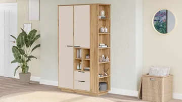 Flerbruksskap Skye Decor Dara (110 x 190 x 45 cm) Atlantic Pine - Atlantic Pine - Oppbevaring - Skap - Oppbevaringsskap