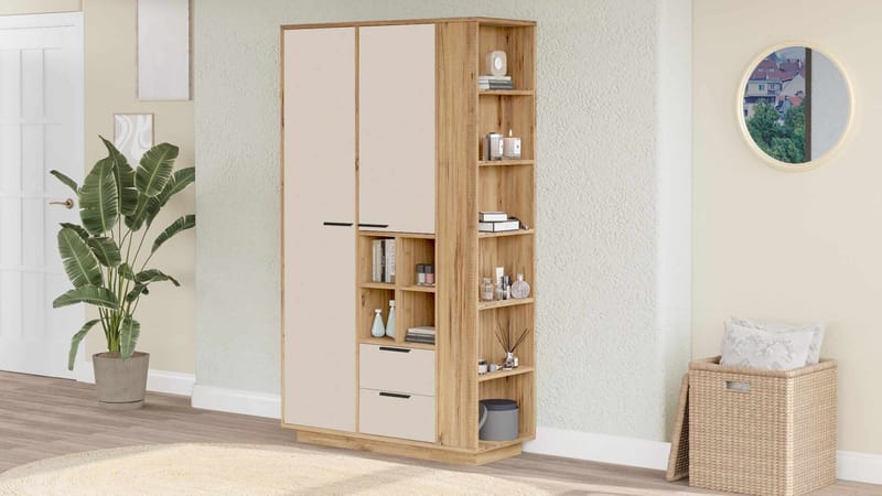 Flerbruksskap Skye Decor Dara (110 x 190 x 45 cm) Atlantic Pine - Atlantic Pine - Oppbevaring - Skap - Oppbevaringsskap