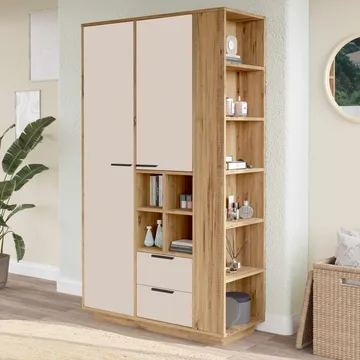 Flerbruksskap Skye Decor Dara (110 x 190 x 45 cm) Atlantic Pine - Atlantic Pine - Oppbevaring - Skap - Oppbevaringsskap