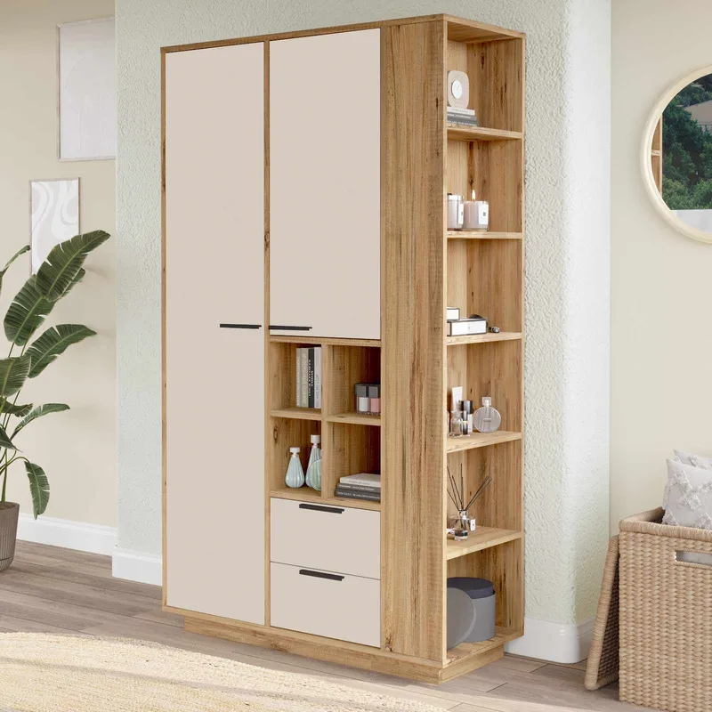 Flerbruksskap Skye Decor Dara (110 x 190 x 45 cm) Atlantic Pine - Atlantic Pine - Oppbevaring - Skap - Oppbevaringsskap