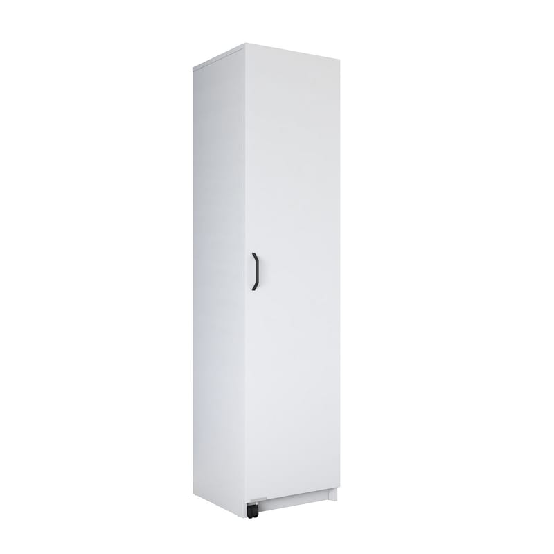 Flerbruksskap Wallxpert Eska (45 x 180 x 42 cm) Hvit - Hvit - Oppbevaring - Skap - Oppbevaringsskap