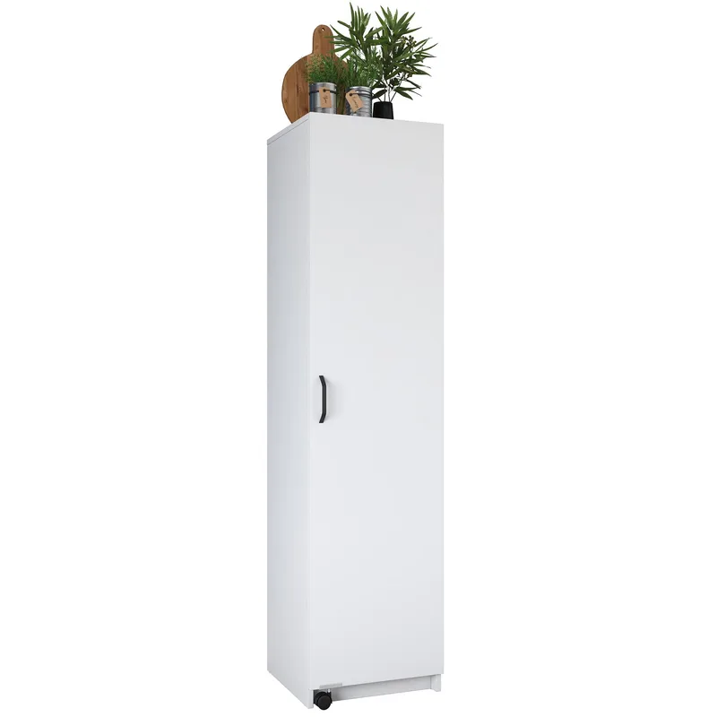 Flerbruksskap Wallxpert Eska (45 x 180 x 42 cm) Hvit, Hvit
