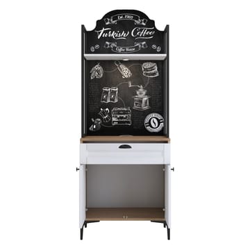 Flerbruksskap Wallxpert Fenn (70 x 184,6 x 40 cm) Valnøtt hvit - Valnøtt og hvit - Oppbevaring - Skap - Oppbevaringsskap