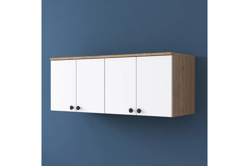 Frostine Overskap - Valnøtt/Hvit - Oppbevaring - Skap - Oppbevaringsskap