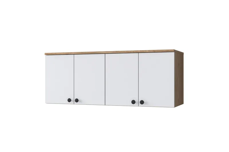 Frostine Overskap - Valnøtt/Hvit - Oppbevaring - Skap - Oppbevaringsskap