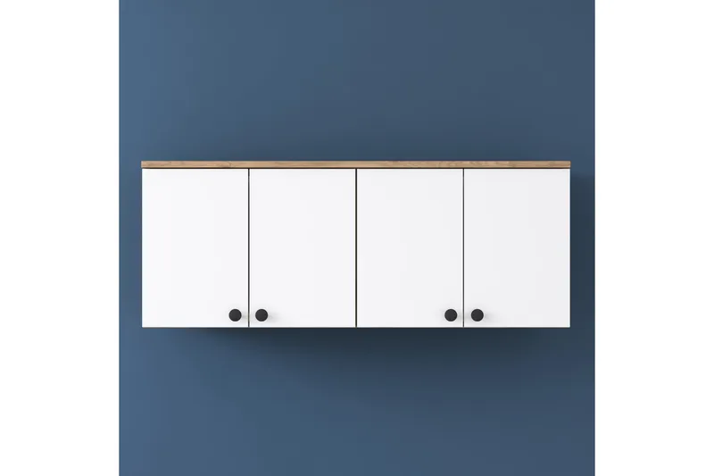 Frostine Overskap - Valnøtt/Hvit - Oppbevaring - Skap - Oppbevaringsskap