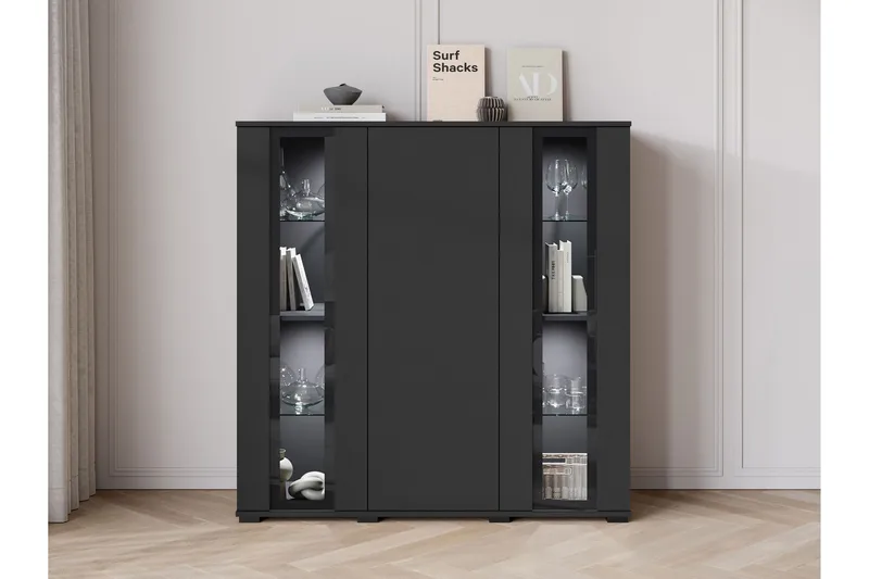 Gammelt Highboard - Brun/Hvit - Oppbevaring - Skap - Oppbevaringsskap
