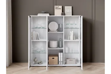 Gammelt Highboard - Hvit - Oppbevaring - Skap - Oppbevaringsskap