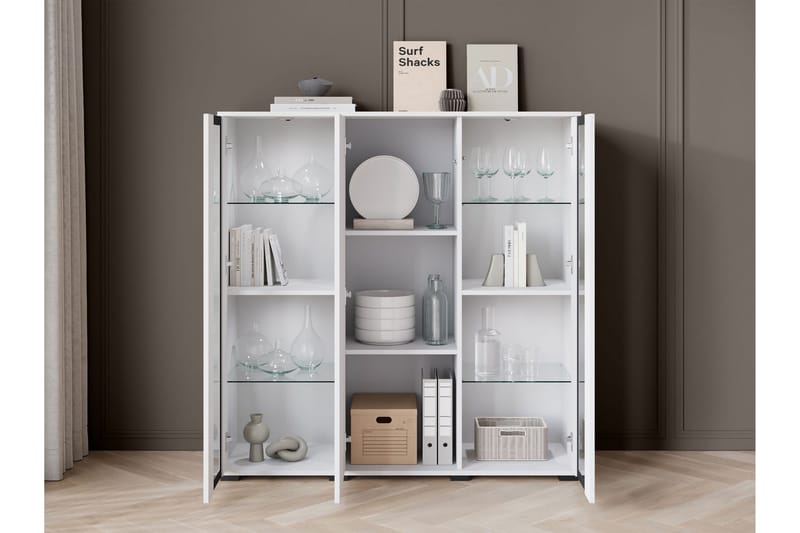 Gammelt Highboard - Svart - Oppbevaring - Skap - Oppbevaringsskap