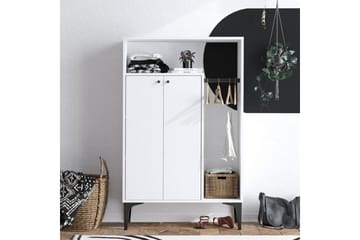 Gedalia Skoskap 90 cm - Hvit - Oppbevaring - Skap - Oppbevaringsskap