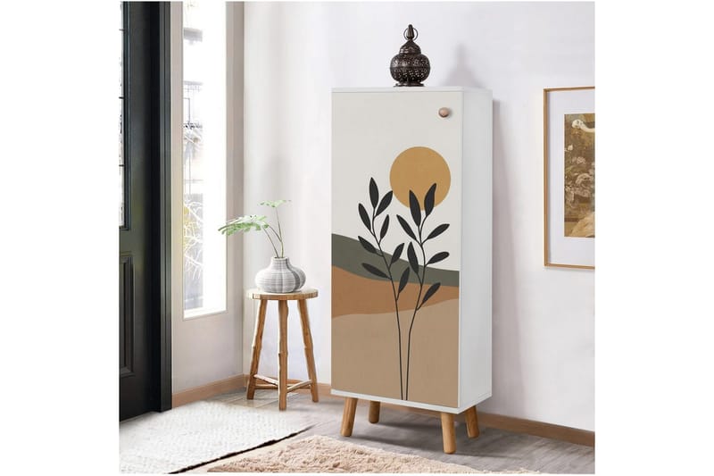 Gelsgan Skoskap 50 cm - Hvit - Oppbevaring - Skap - Oppbevaringsskap