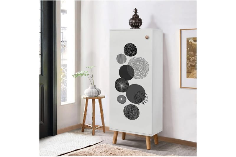 Gelsgan Skoskap 50 cm - Hvit - Oppbevaring - Skap - Oppbevaringsskap