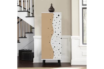 Gelsgan Skoskap 50 cm - Hvit/Sort - Oppbevaring - Skap - Oppbevaringsskap