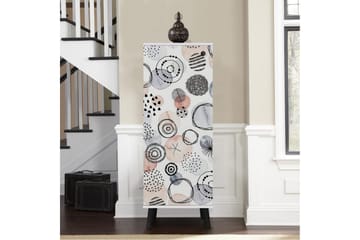 Gelsgan Skoskap 50 cm - Hvit/Sort - Oppbevaring - Skap - Oppbevaringsskap