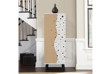 Gelsgan Skoskap 50 cm - Hvit/Sort - Oppbevaring - Skap - Oppbevaringsskap