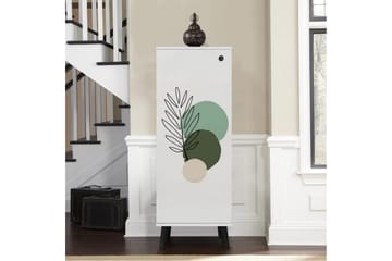 Gelsgan Skoskap 50 cm - Hvit/Sort - Oppbevaring - Skap - Oppbevaringsskap