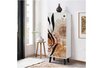 Gelsgan Skoskap 50 cm - Hvit/Sort - Oppbevaring - Skap - Oppbevaringsskap