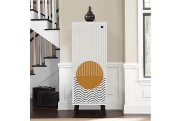 Gelsgan Skoskap 50 cm - Hvit/Sort - Oppbevaring - Skap - Oppbevaringsskap