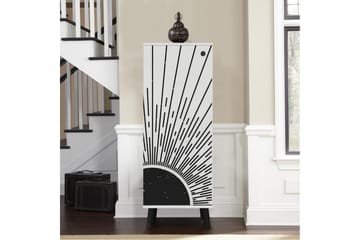 Gelsgan Skoskap 50 cm - Hvit/Sort - Oppbevaring - Skap - Oppbevaringsskap