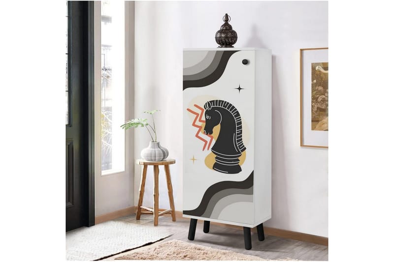 Gelsgan Skoskap 50 cm - Sort - Oppbevaring - Skap - Oppbevaringsskap