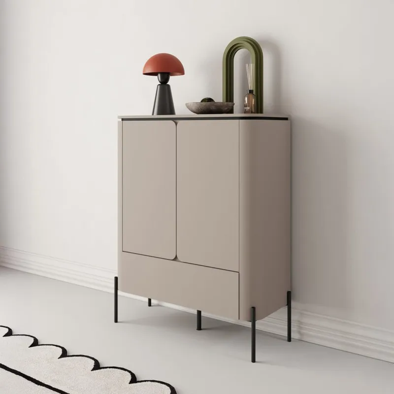 Høy skap Bello 2 dører 1 skuff - Oppbevaring - Skap - Oppbevaringsskap