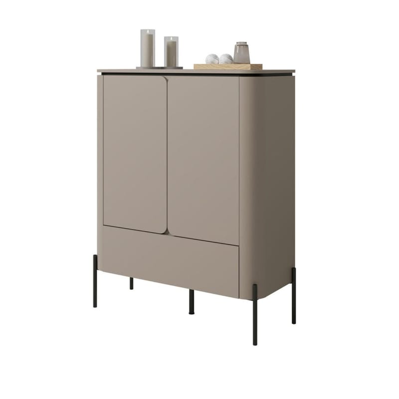 Høy skap Bello 2 dører 1 skuff - Oppbevaring - Skap - Oppbevaringsskap