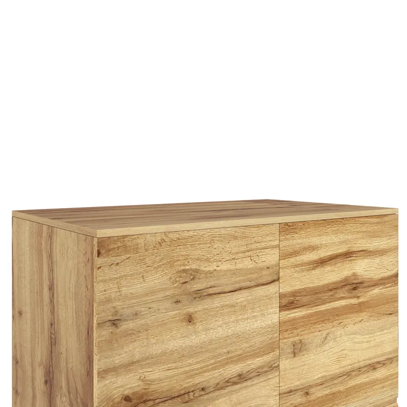 Høyskap Loft24 Toro Wotan-eik - Wotan-eik - Oppbevaring - Skap - Oppbevaringsskap