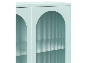 Høyskap Luna Himmelblå - Himmelblå - Oppbevaring - Skap - Vitrineskap