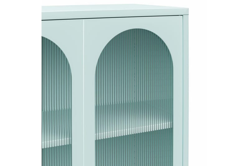 Høyskap Luna Himmelblå - Himmelblå - Oppbevaring - Skap - Vitrineskap