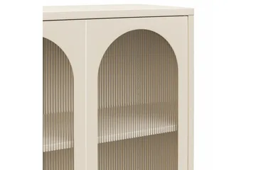 Høyskap Luna Pergament - Pergament - Oppbevaring - Skap - Vitrineskap