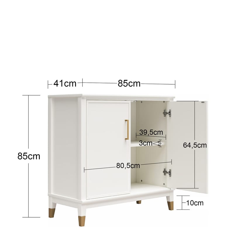 Høyskap Westerleigh Lyserosa - Lysegrønn - Oppbevaring - Skap - Oppbevaringsskap