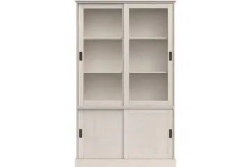 Harry Vitrineskap 115x190 cm - Hvit - Oppbevaring - Skap - Vitrineskap