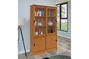 Harry Vitrineskap 115x190 cm - Natur - Oppbevaring - Skap - Vitrineskap