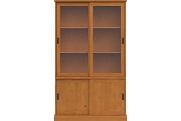 Harry Vitrineskap 115x190 cm - Natur - Oppbevaring - Skap - Vitrineskap