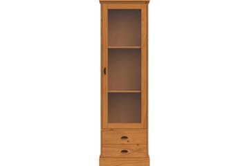 Harry Vitrineskap 55x180 cm - Natur - Oppbevaring - Skap - Vitrineskap