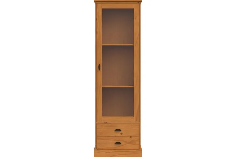 Harry Vitrineskap 55x180 cm - Natur - Oppbevaring - Skap - Vitrineskap